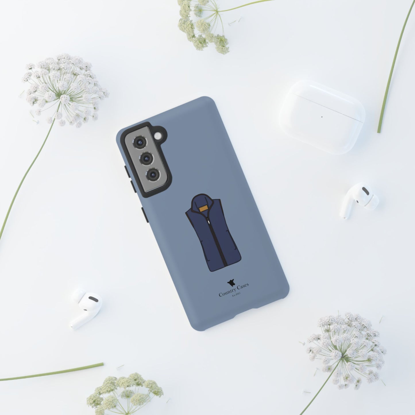 Android blue waistcoat case