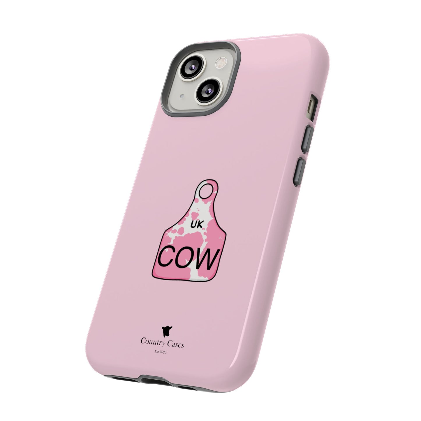 Pink ear tag case