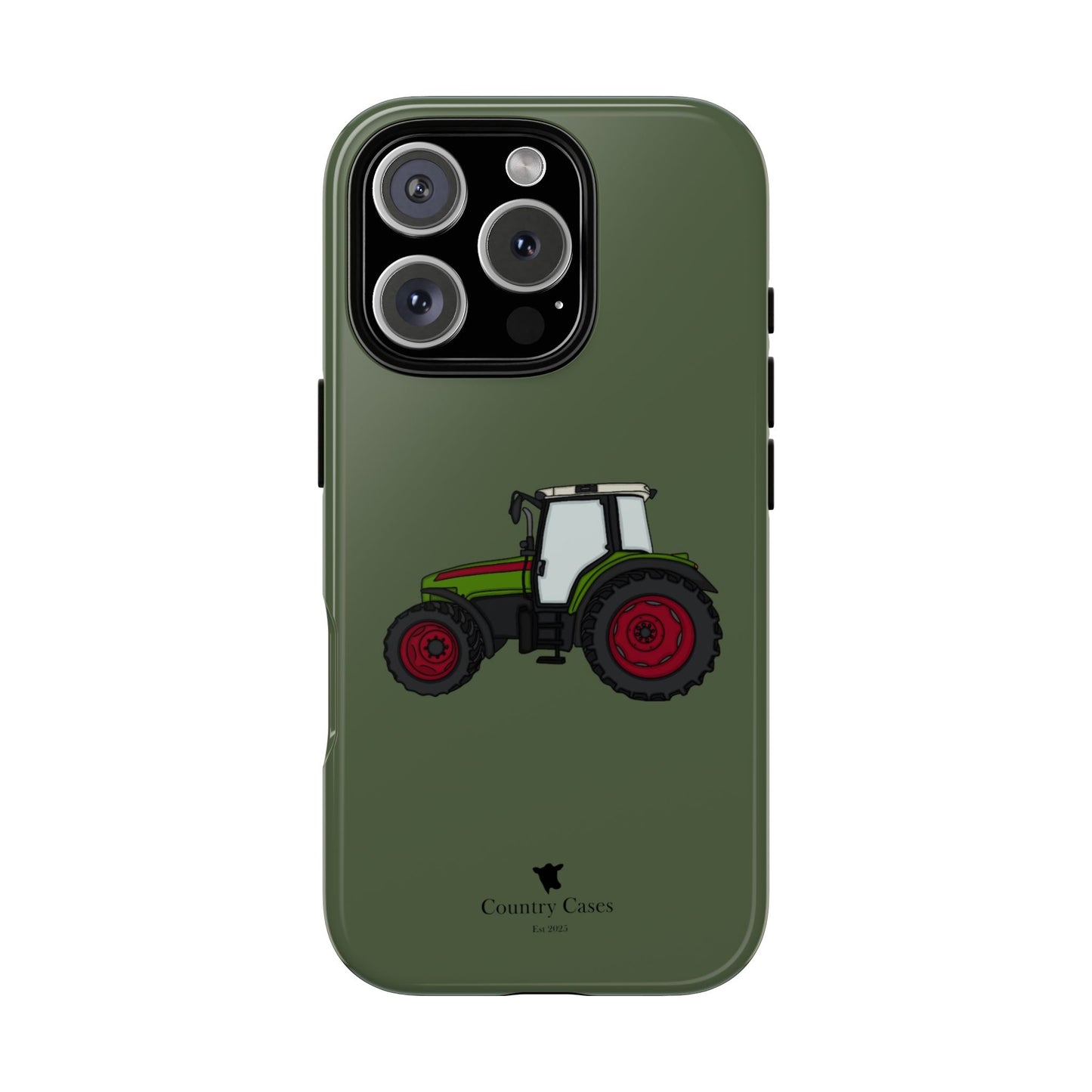 Green tractor case