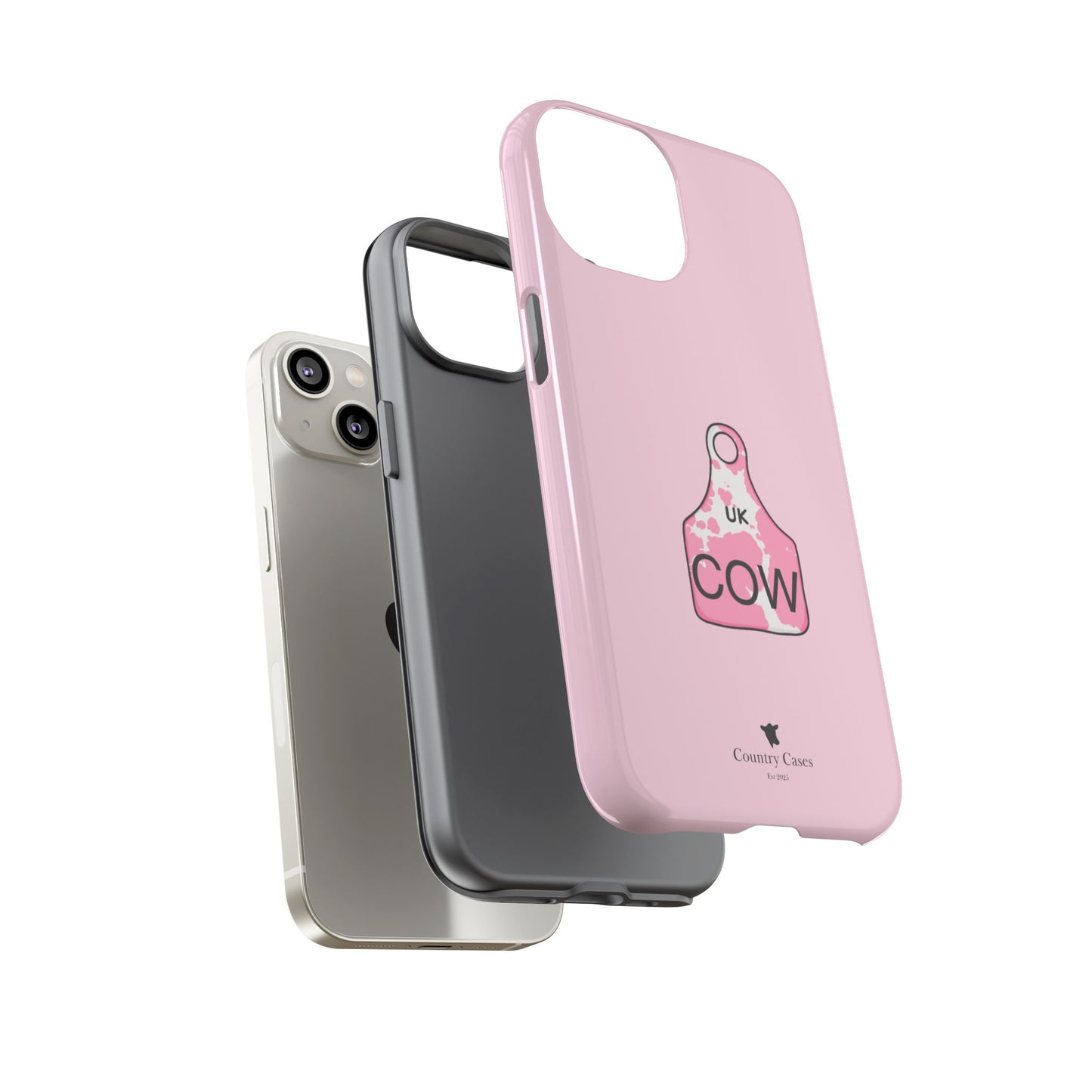 Pink ear tag case