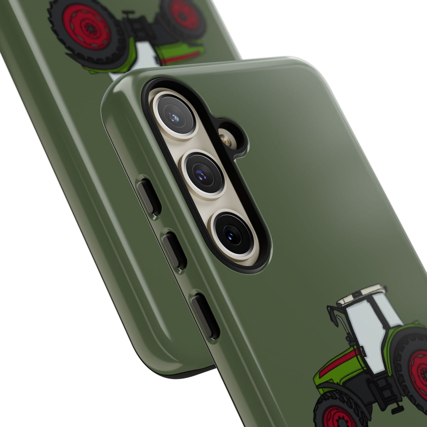 Android green tractor case
