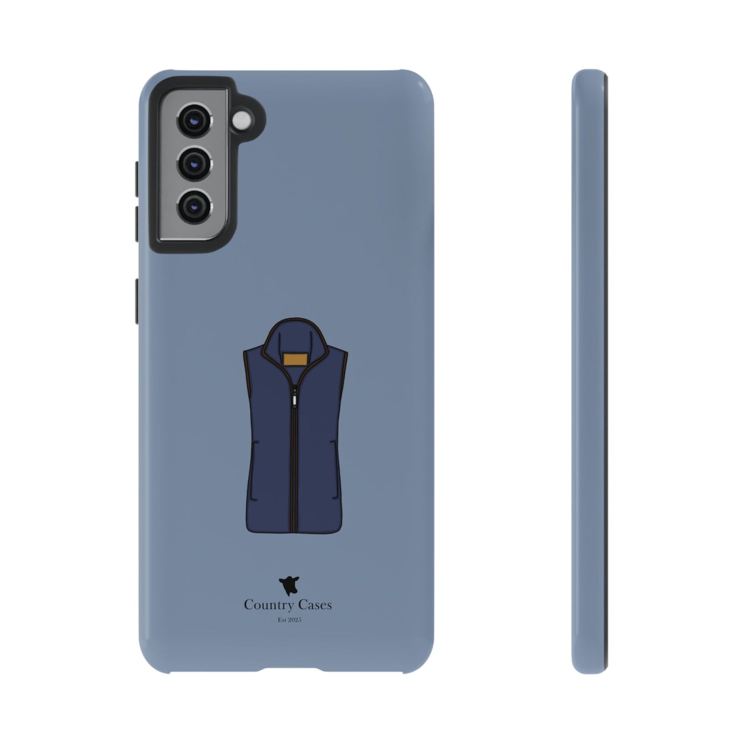 Android blue waistcoat case