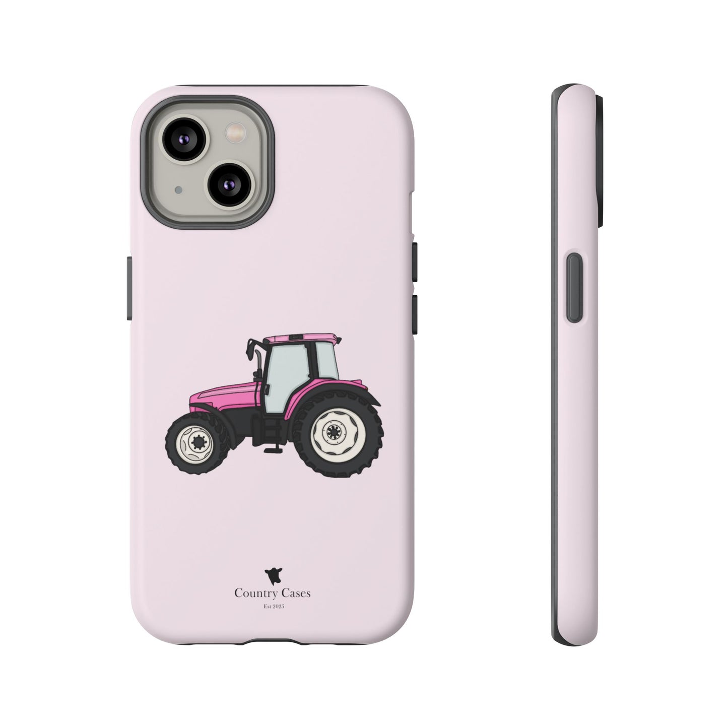 Pink tractor case