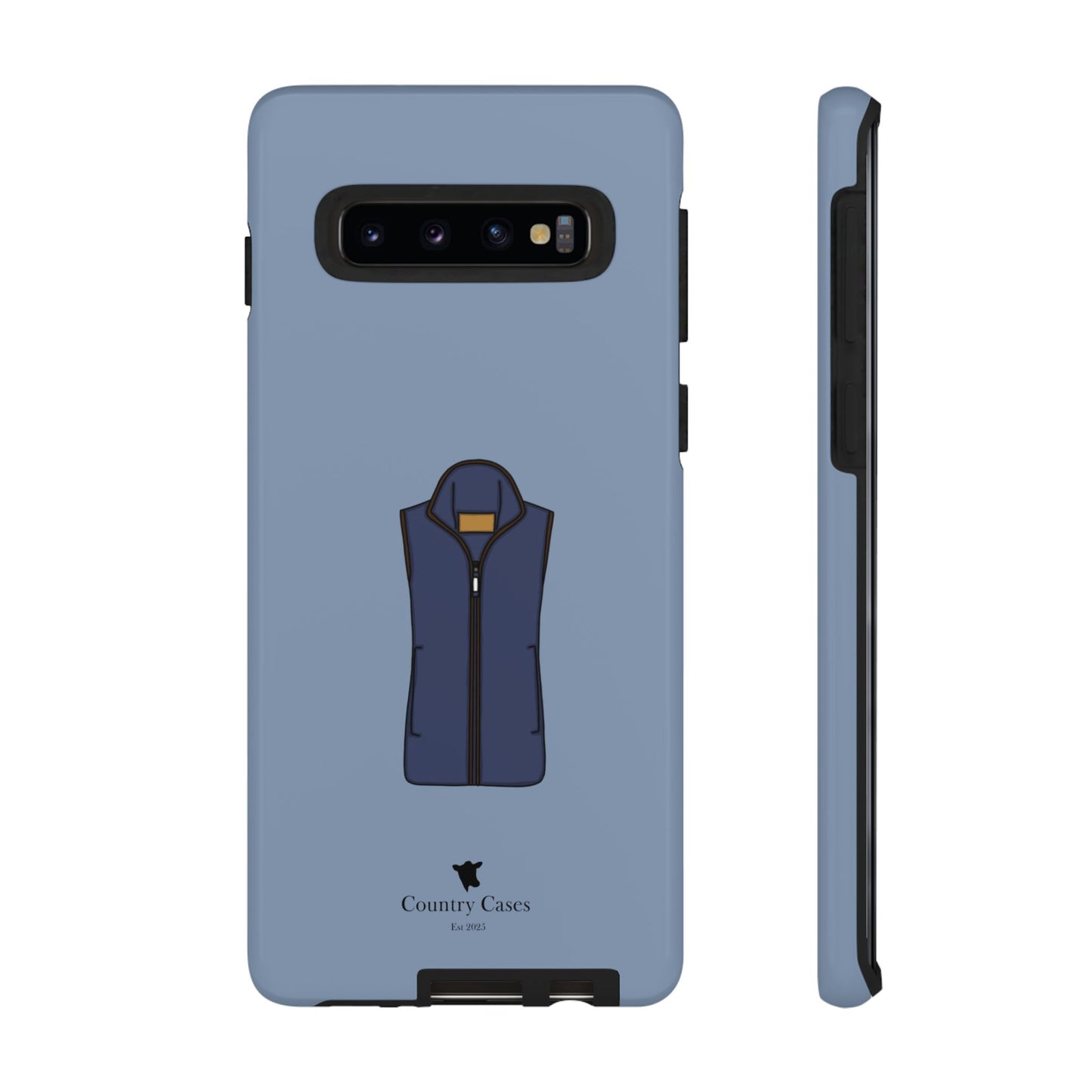 Android blue waistcoat case