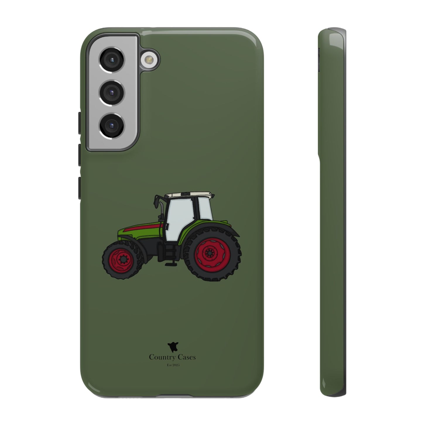 Android green tractor case