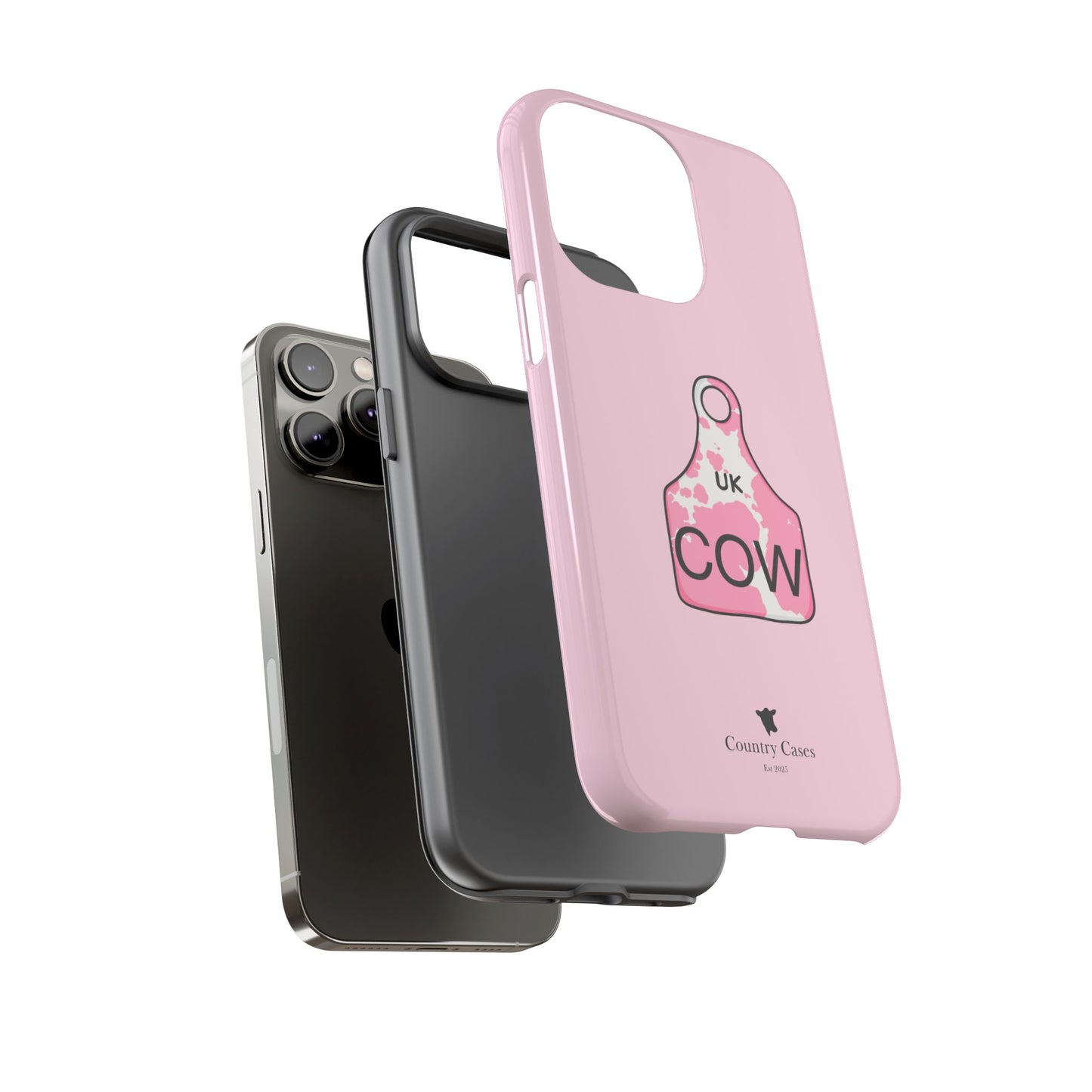 Pink ear tag case