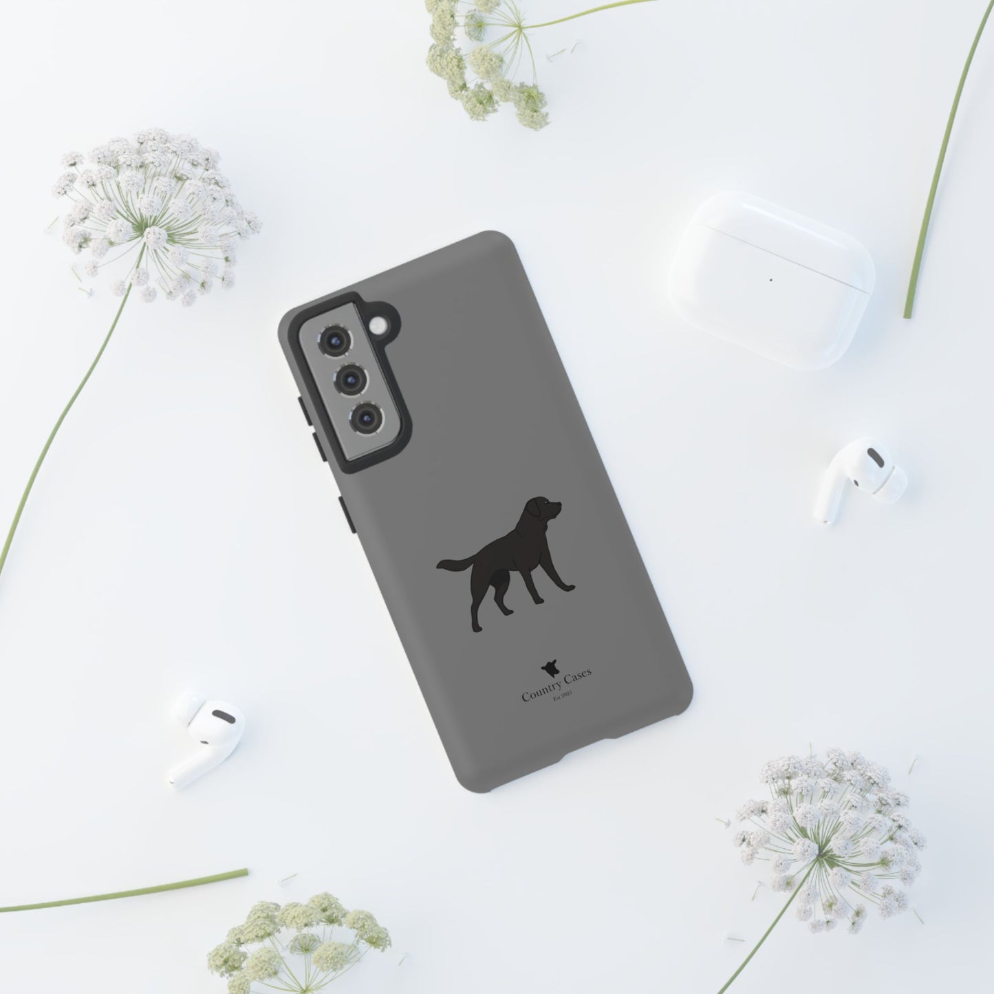 Android black Labrador case