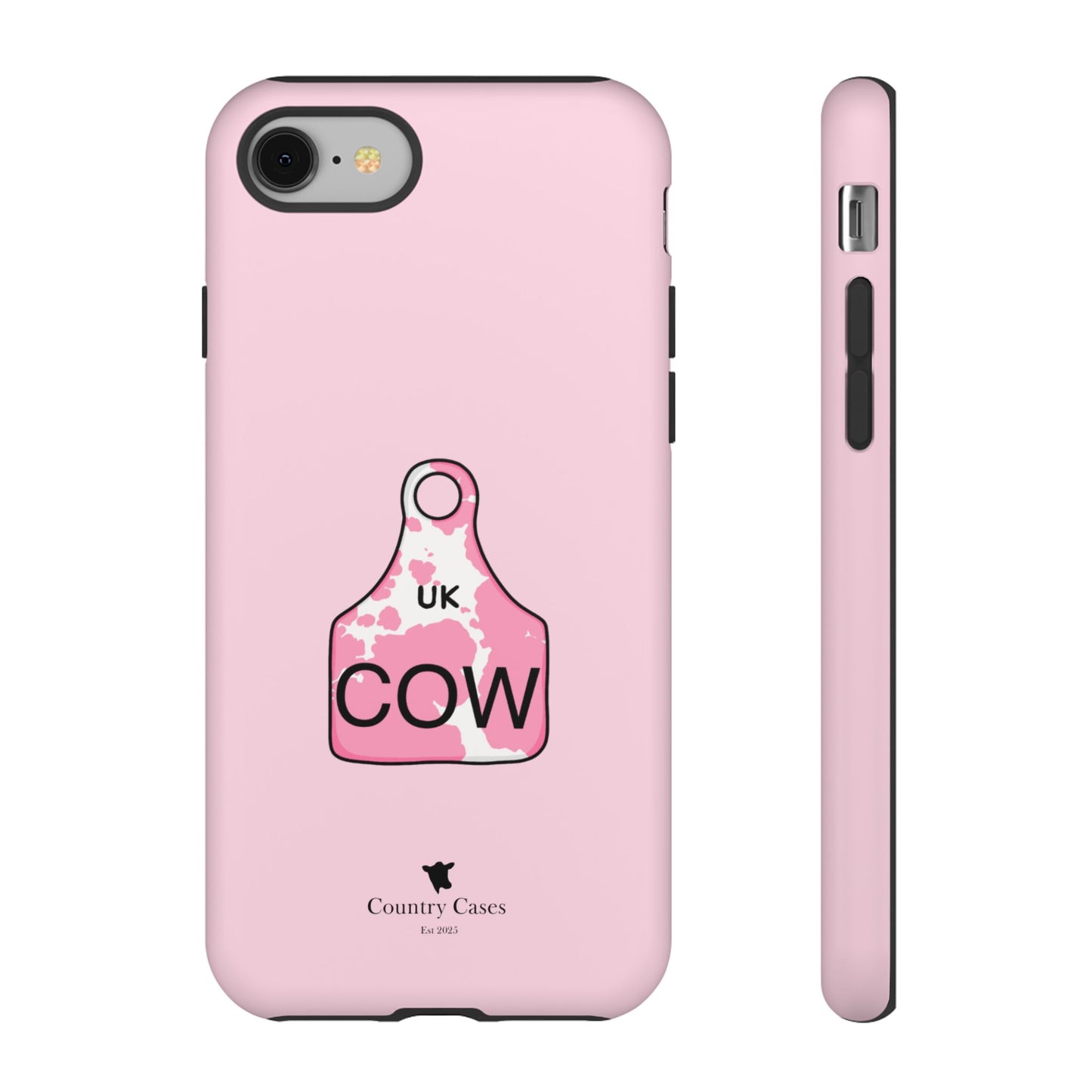 Pink ear tag case