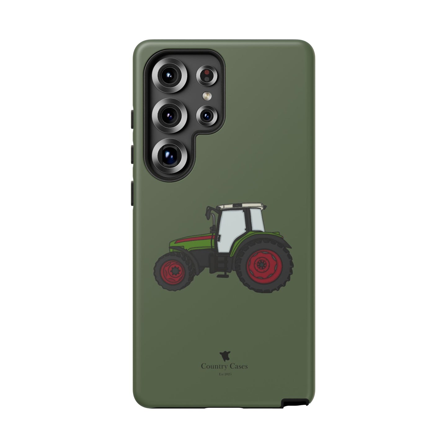 Android green tractor case
