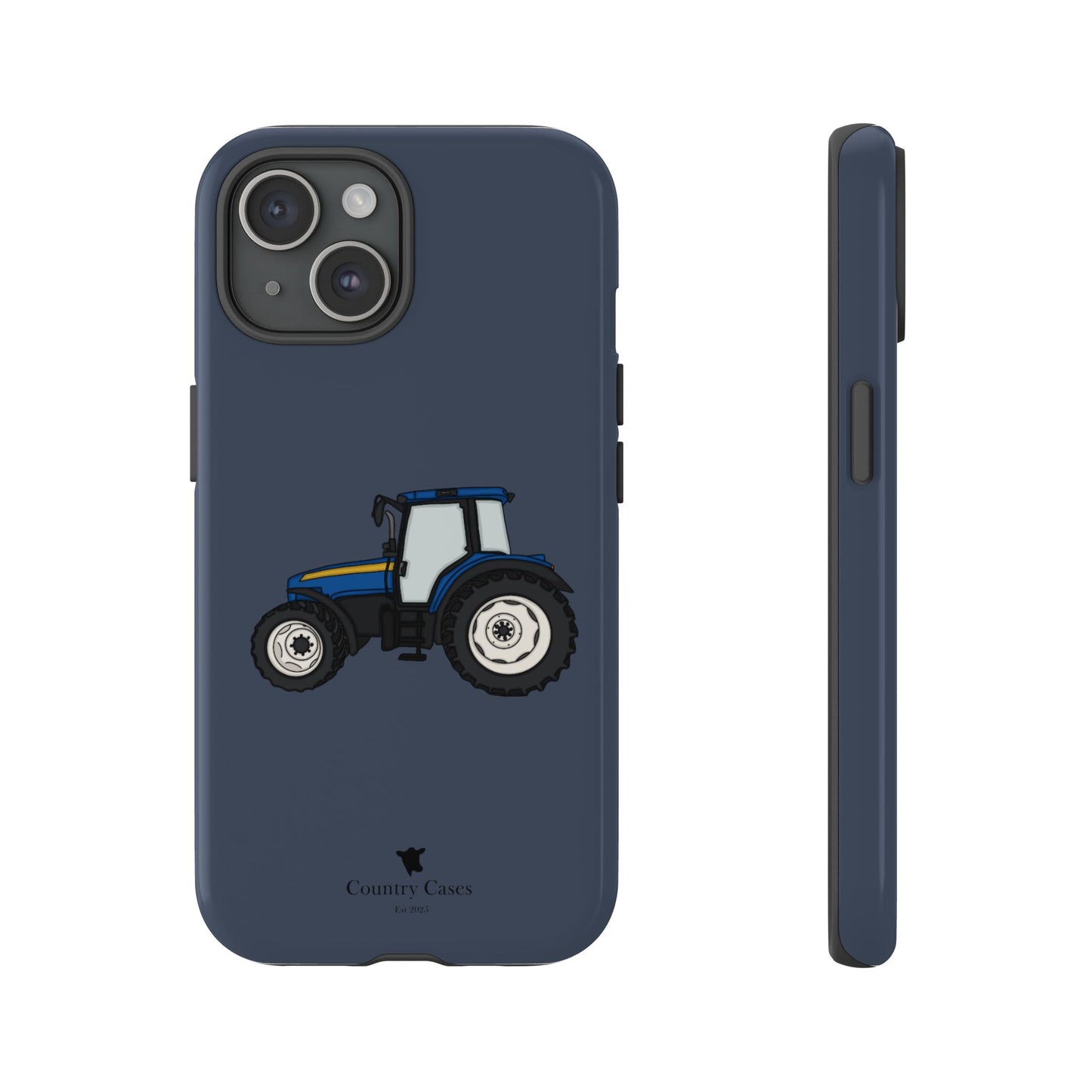Blue tractor case