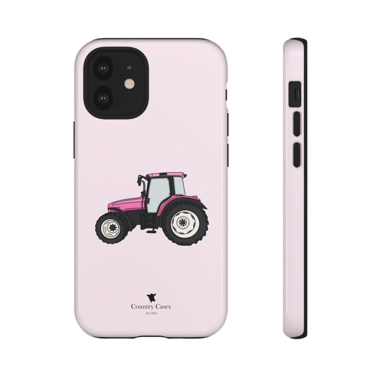 Pink tractor case