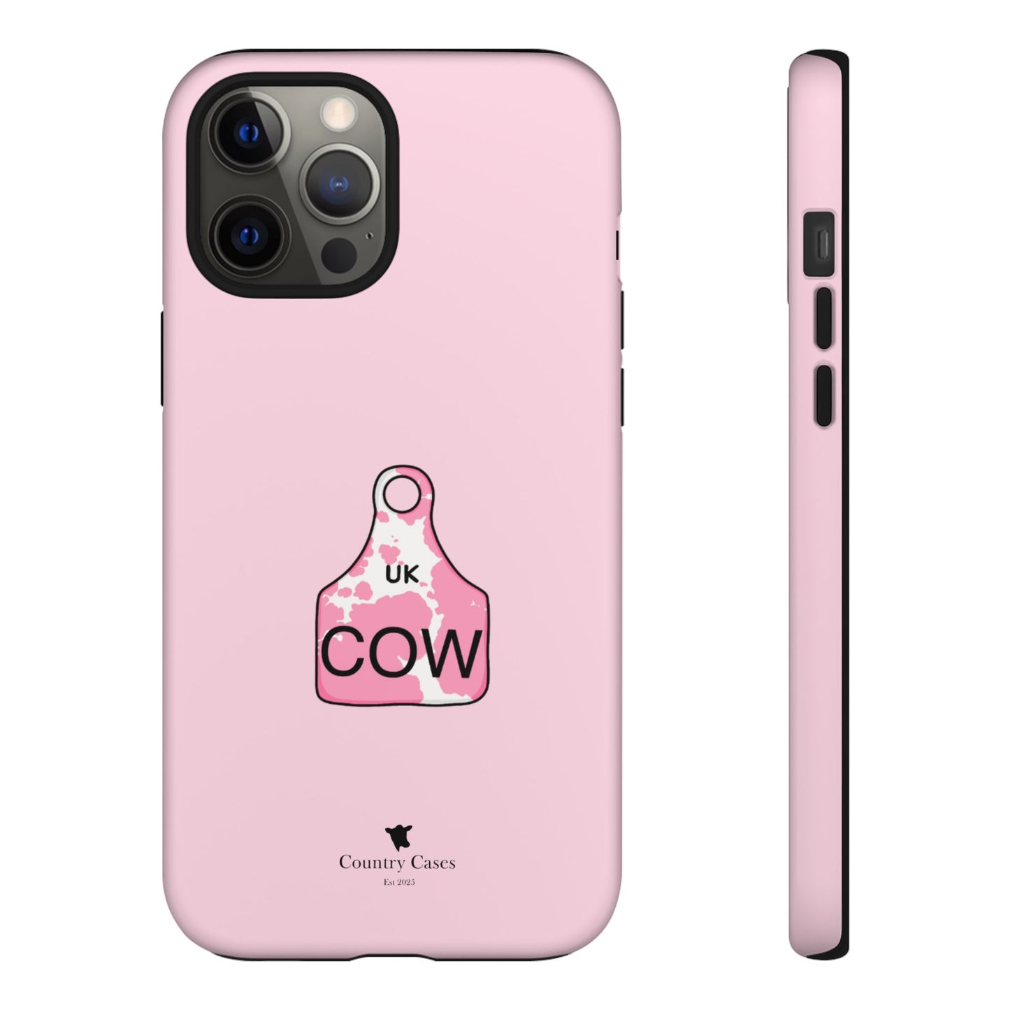 Pink ear tag case