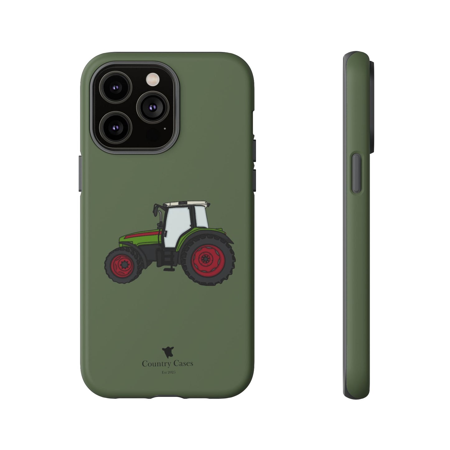 Green tractor case