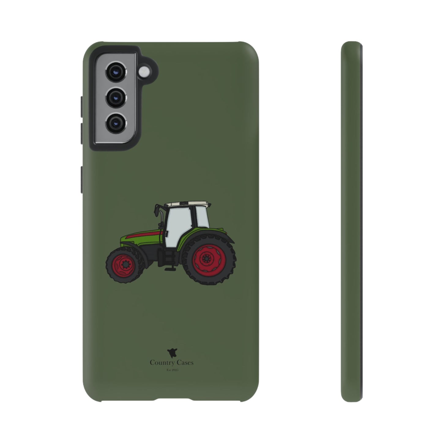 Android green tractor case