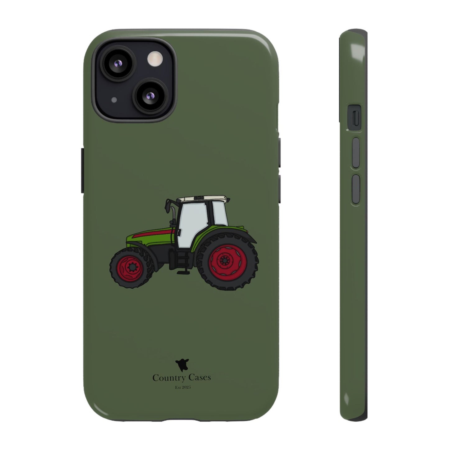 Green tractor case