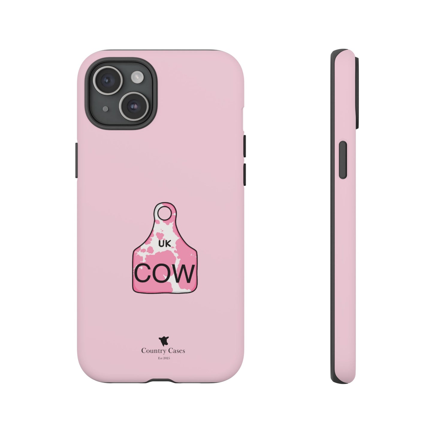 Pink ear tag case