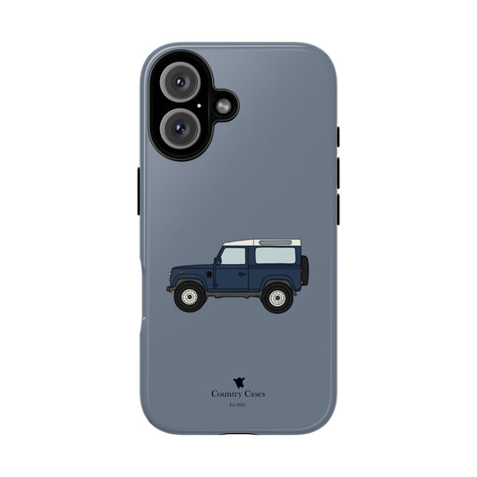 Blue landy phone case