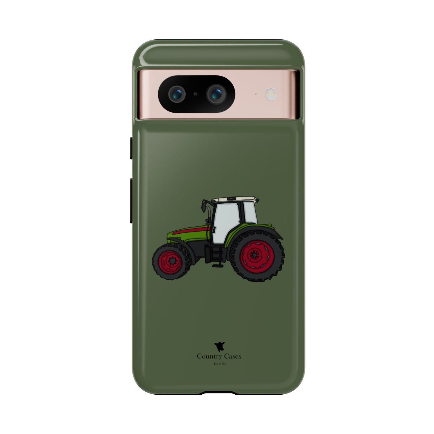 Android green tractor case