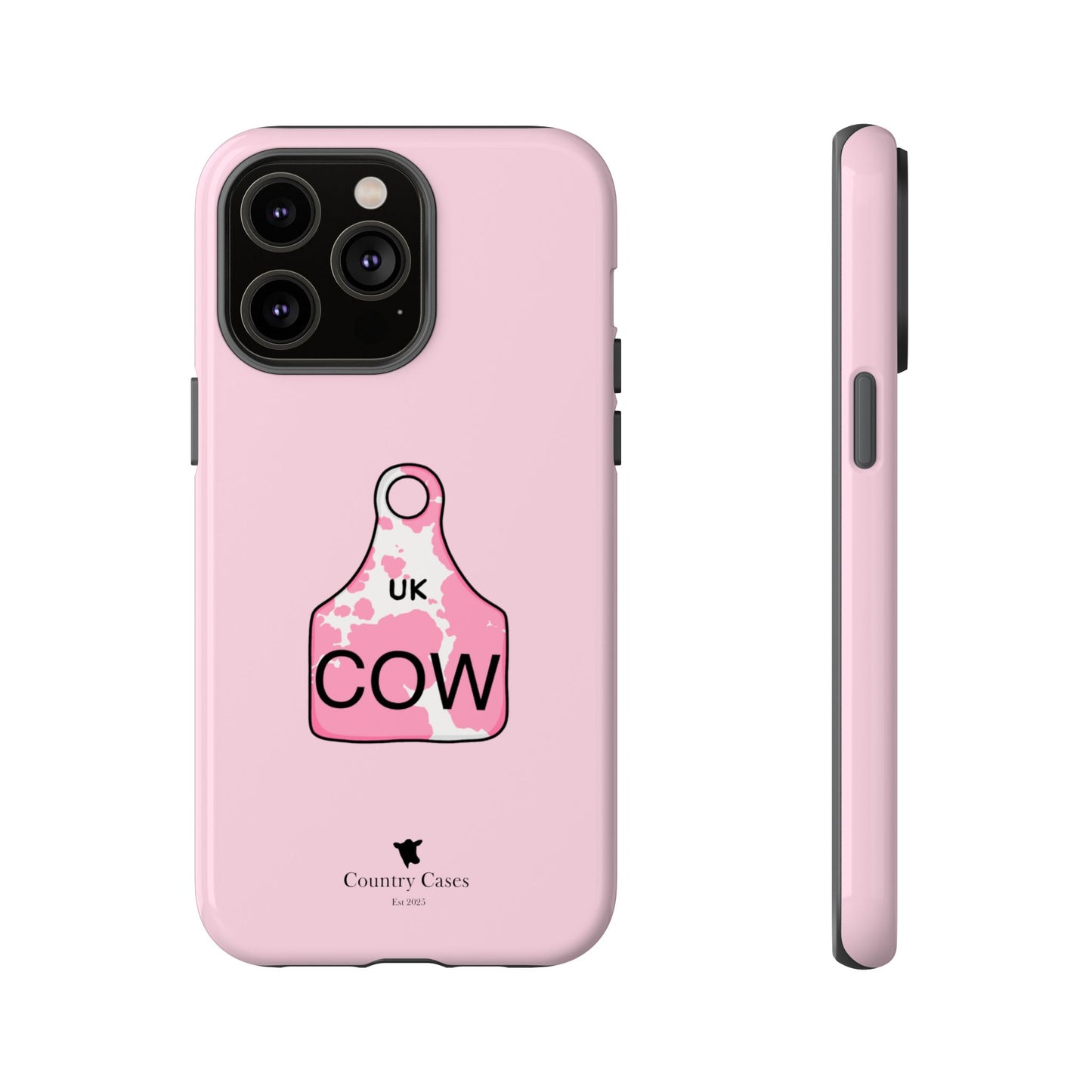 Pink ear tag case