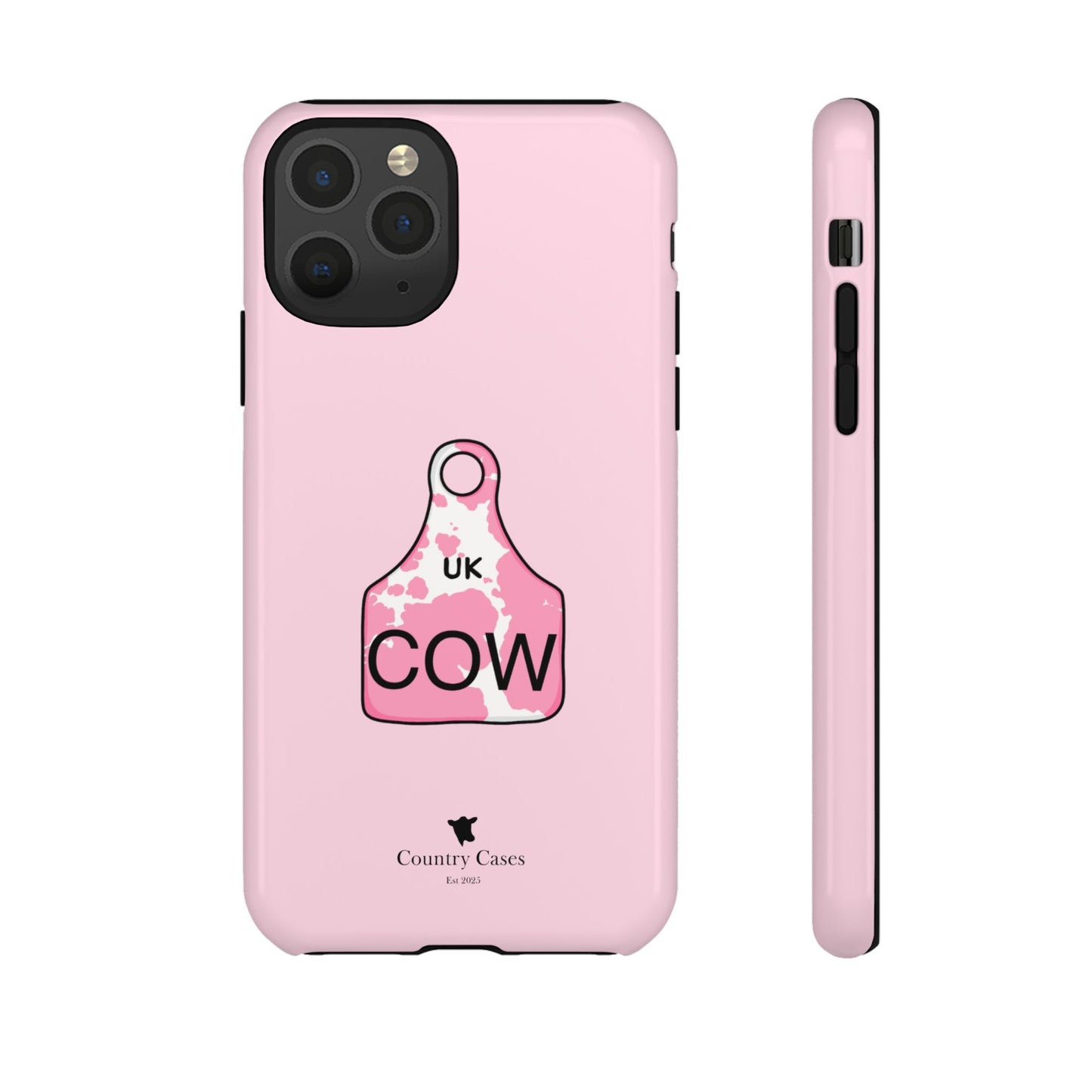 Pink ear tag case