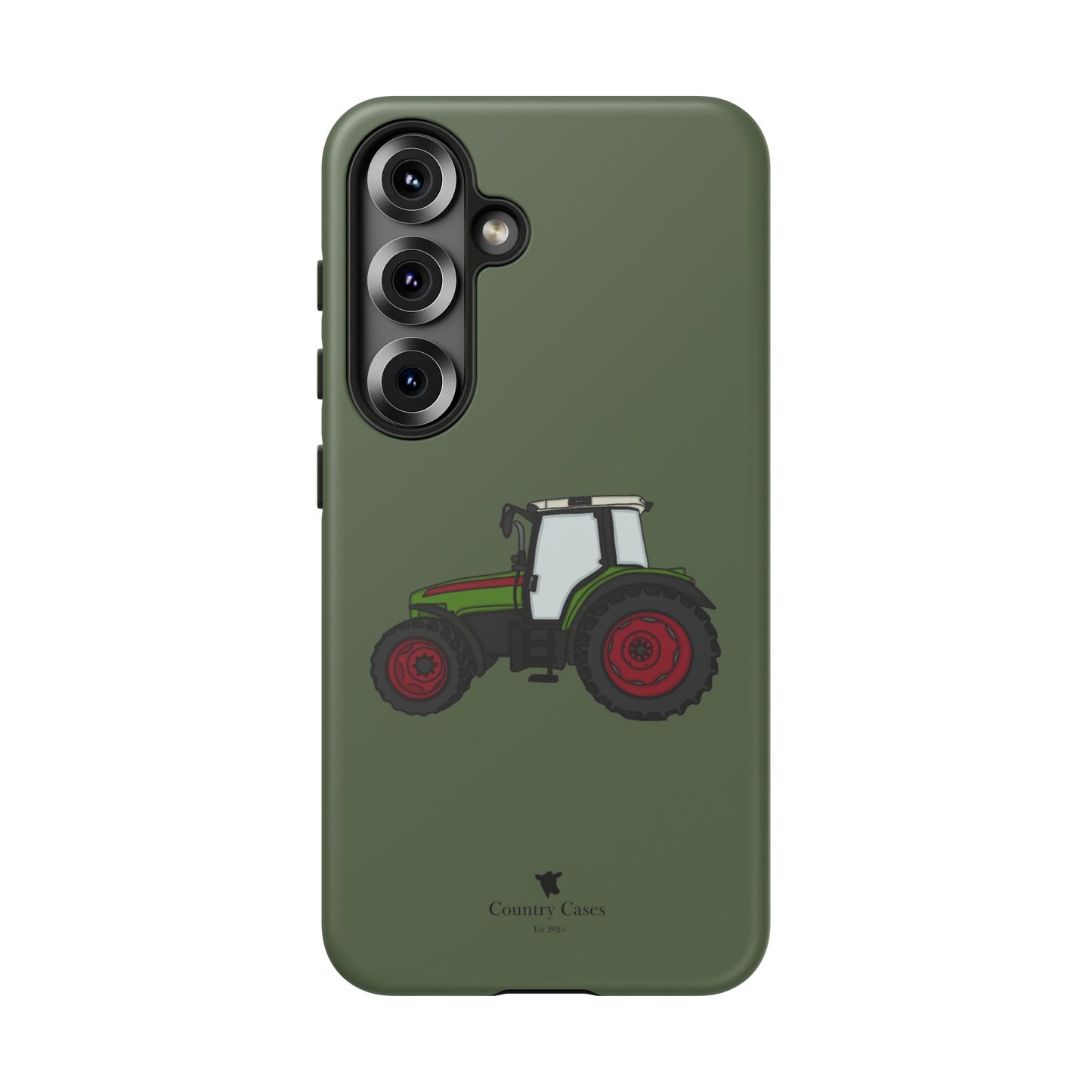 Android green tractor case