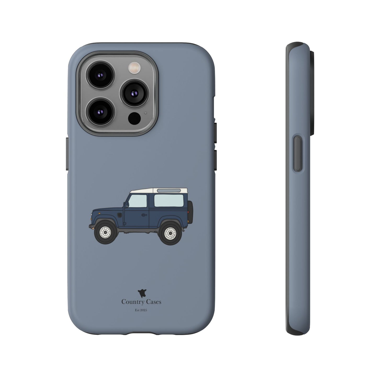 Blue landy phone case