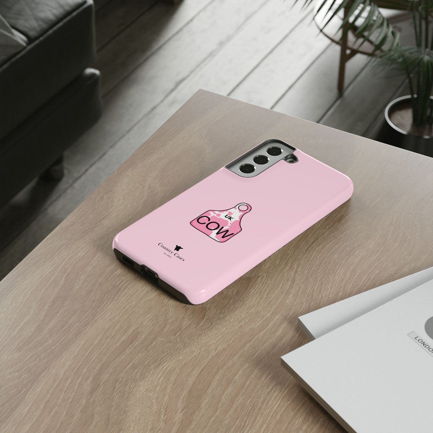 Android pink ear tag case