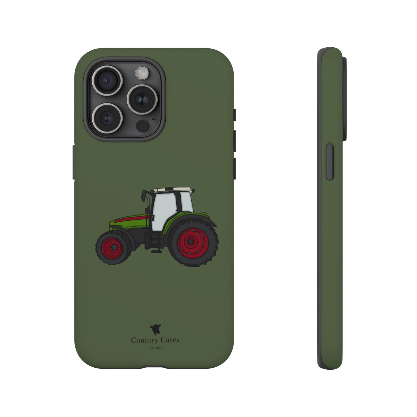 Green tractor case