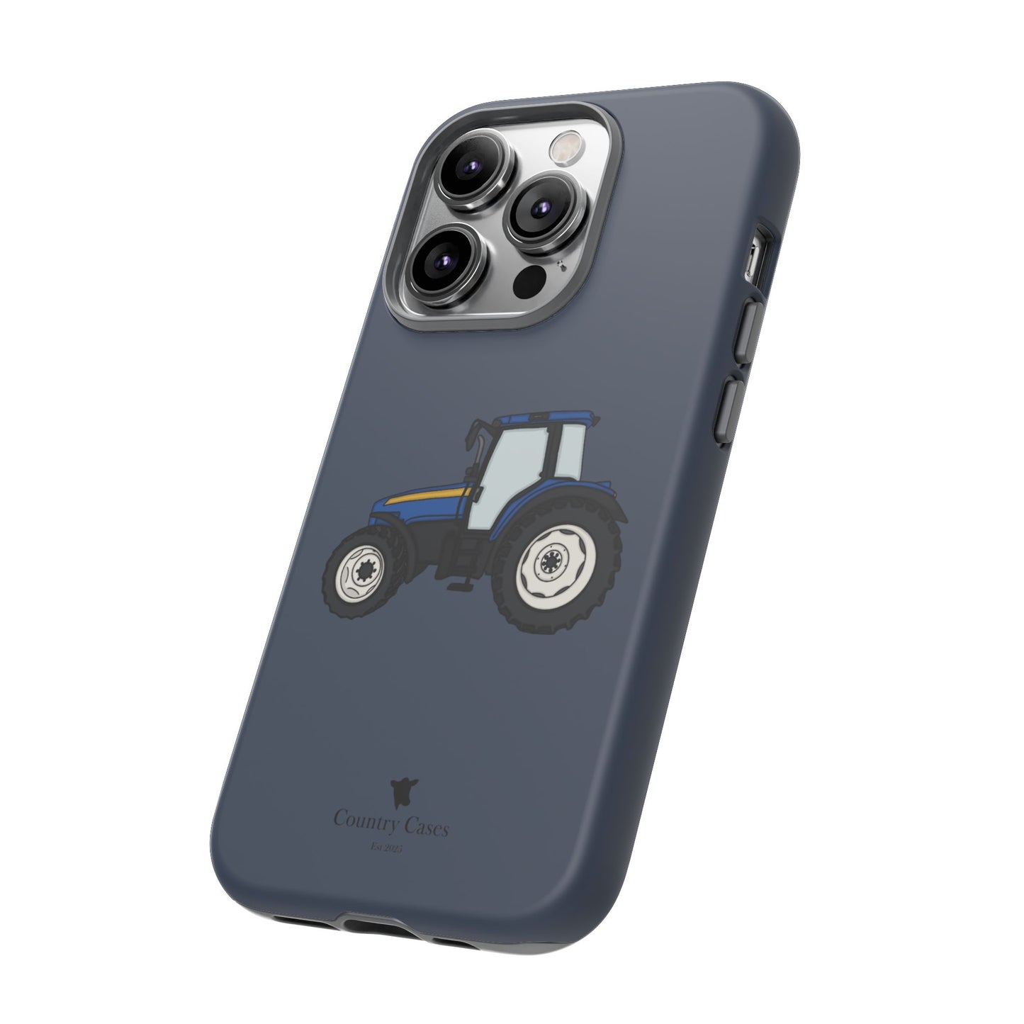 Blue tractor case