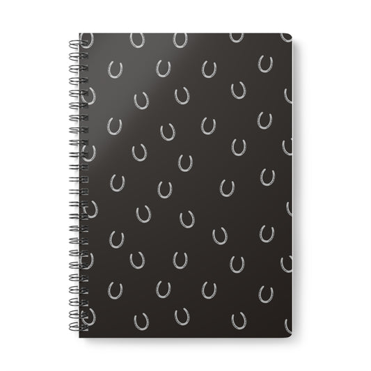 Wood Horse Shoe Notebook
