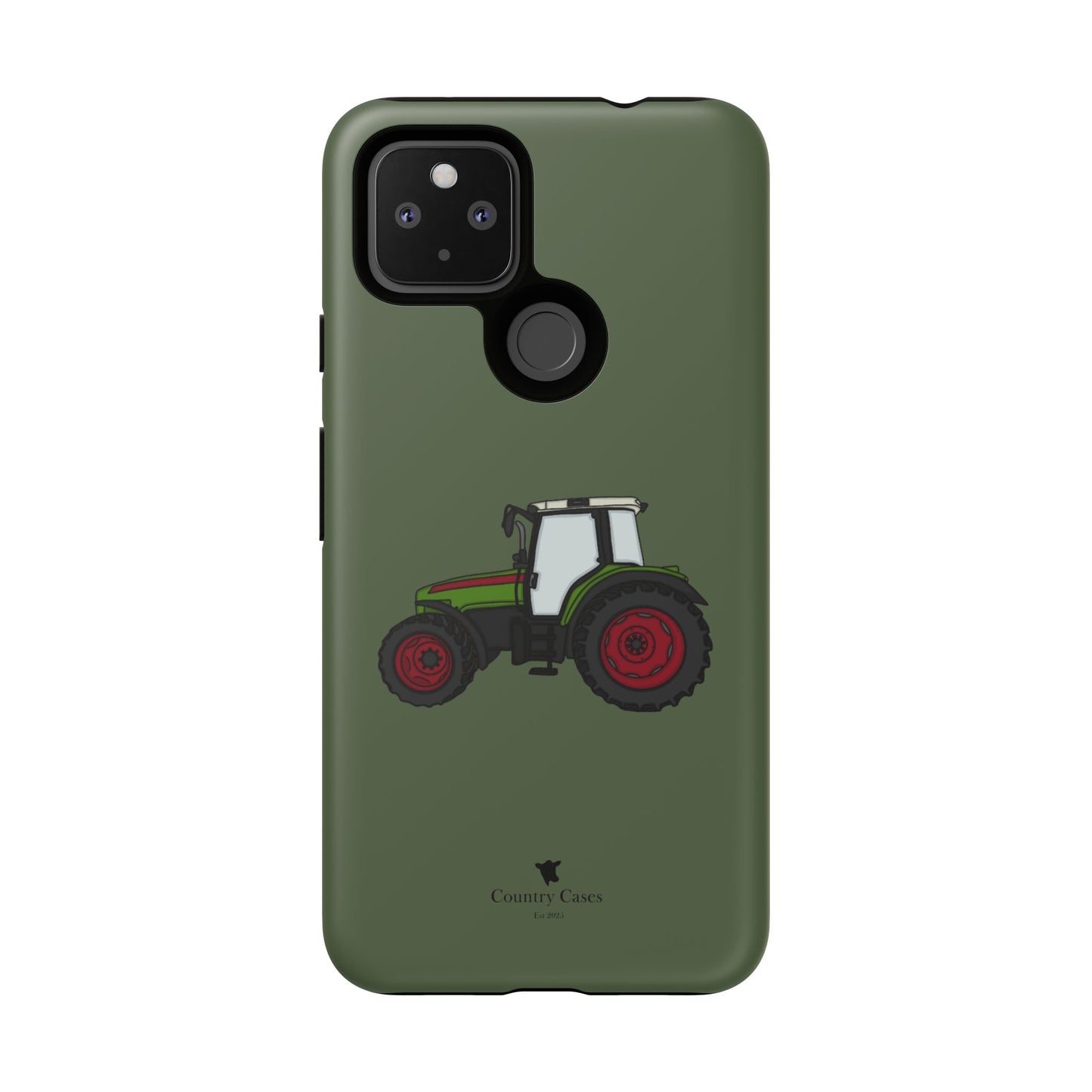 Android green tractor case