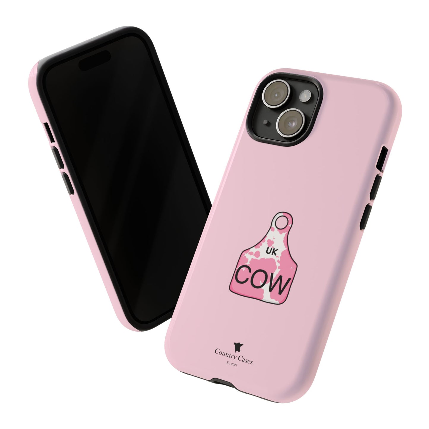 Pink ear tag case