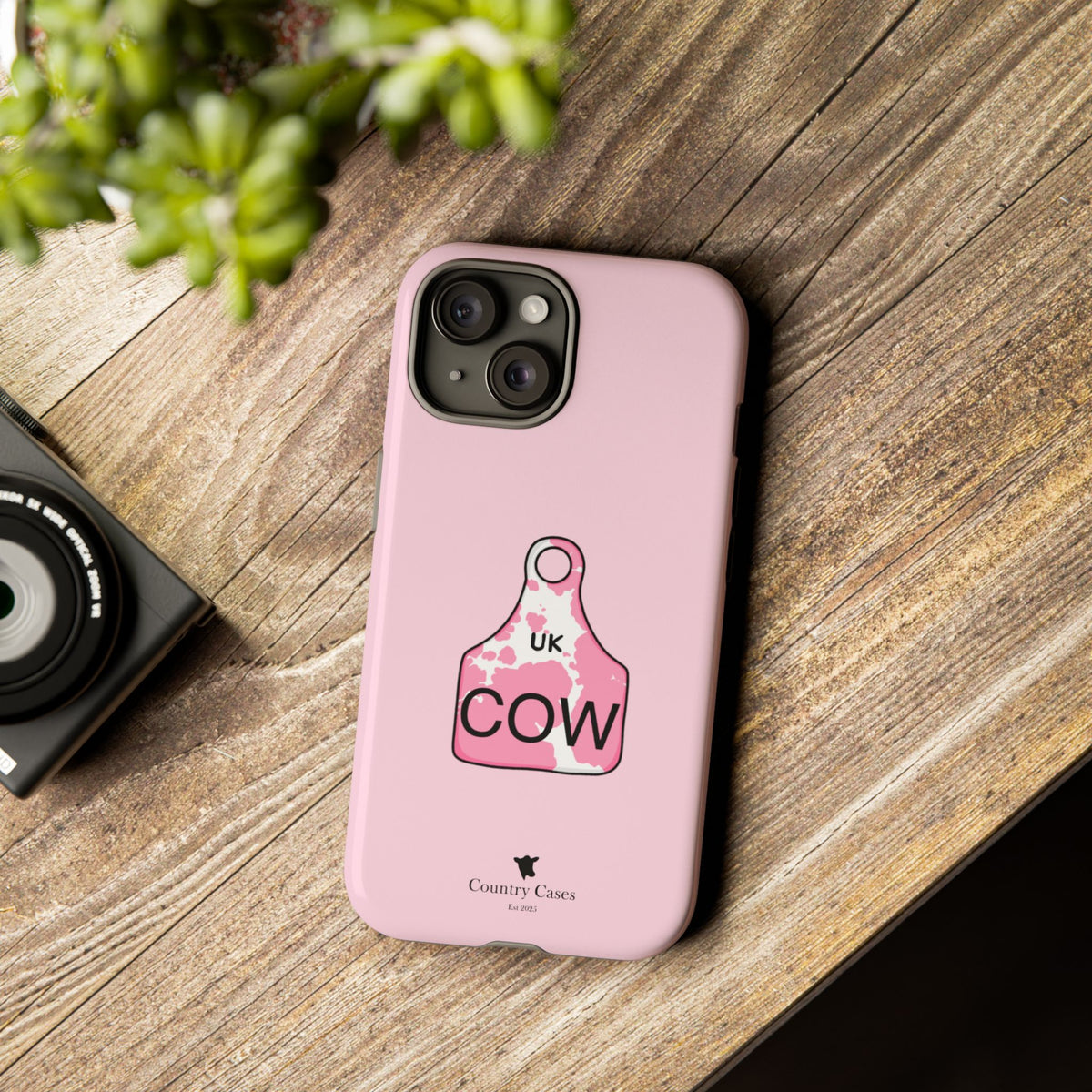 Pink Ear Tag Case