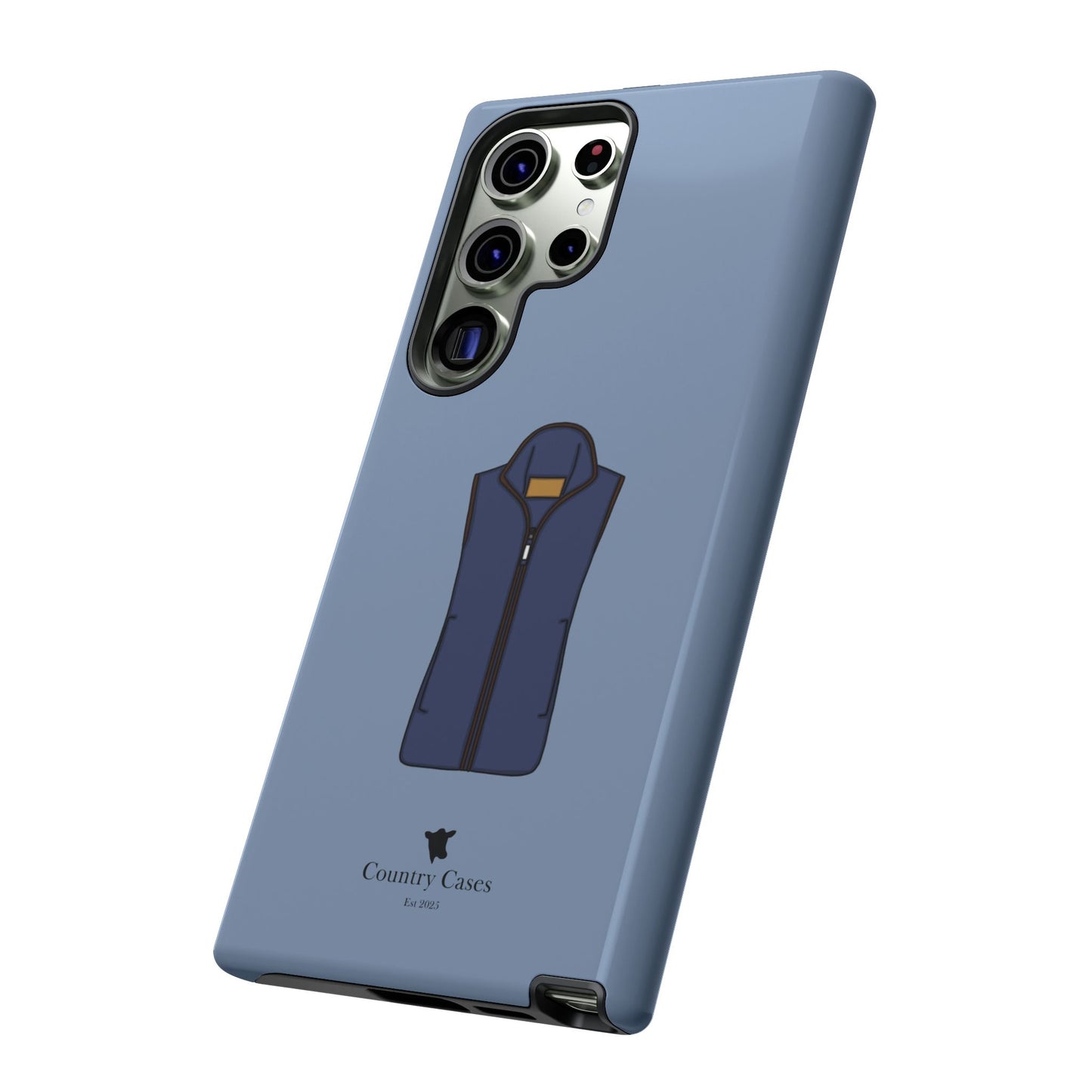 Android blue waistcoat case