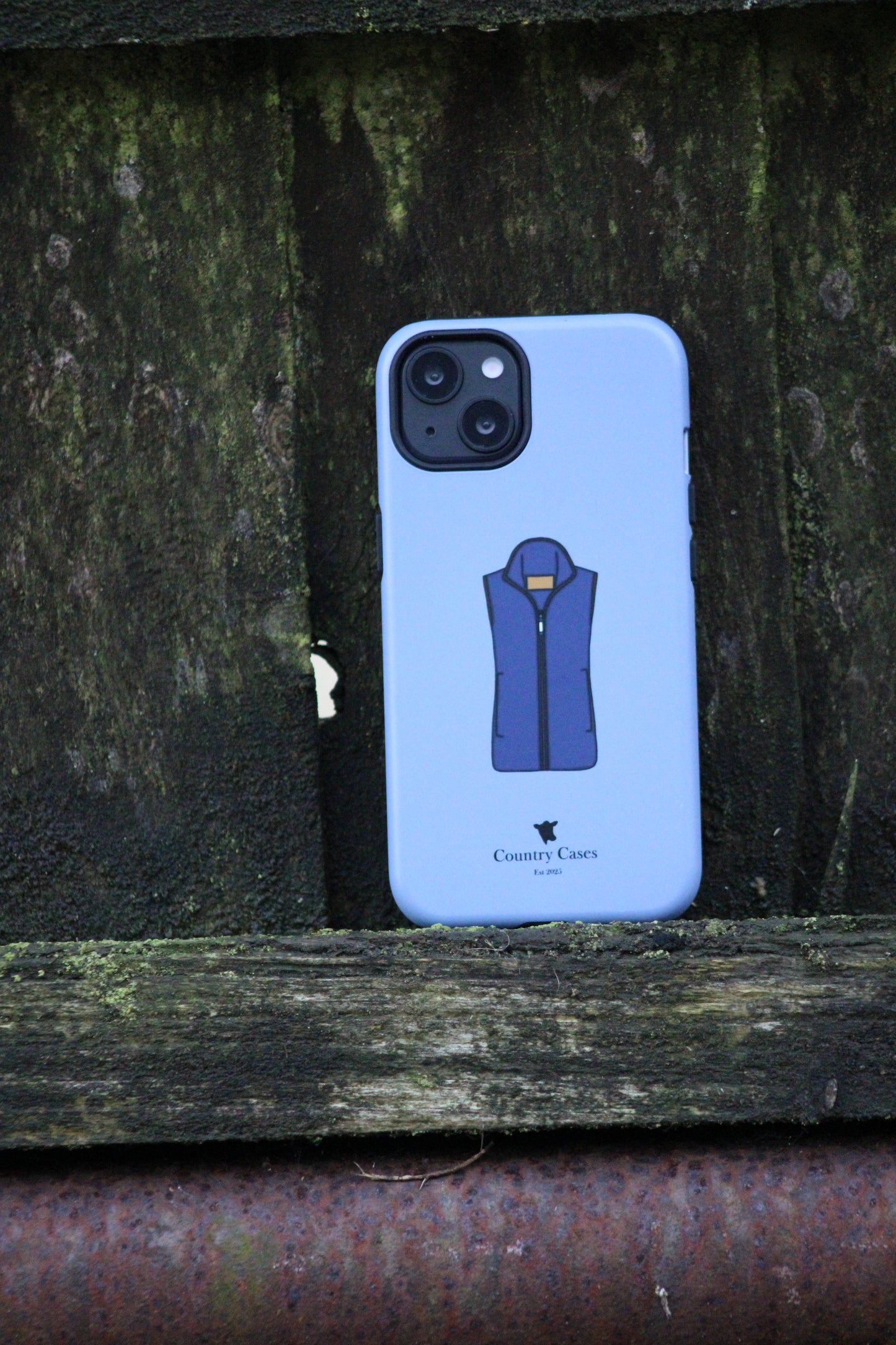 Android blue waistcoat case