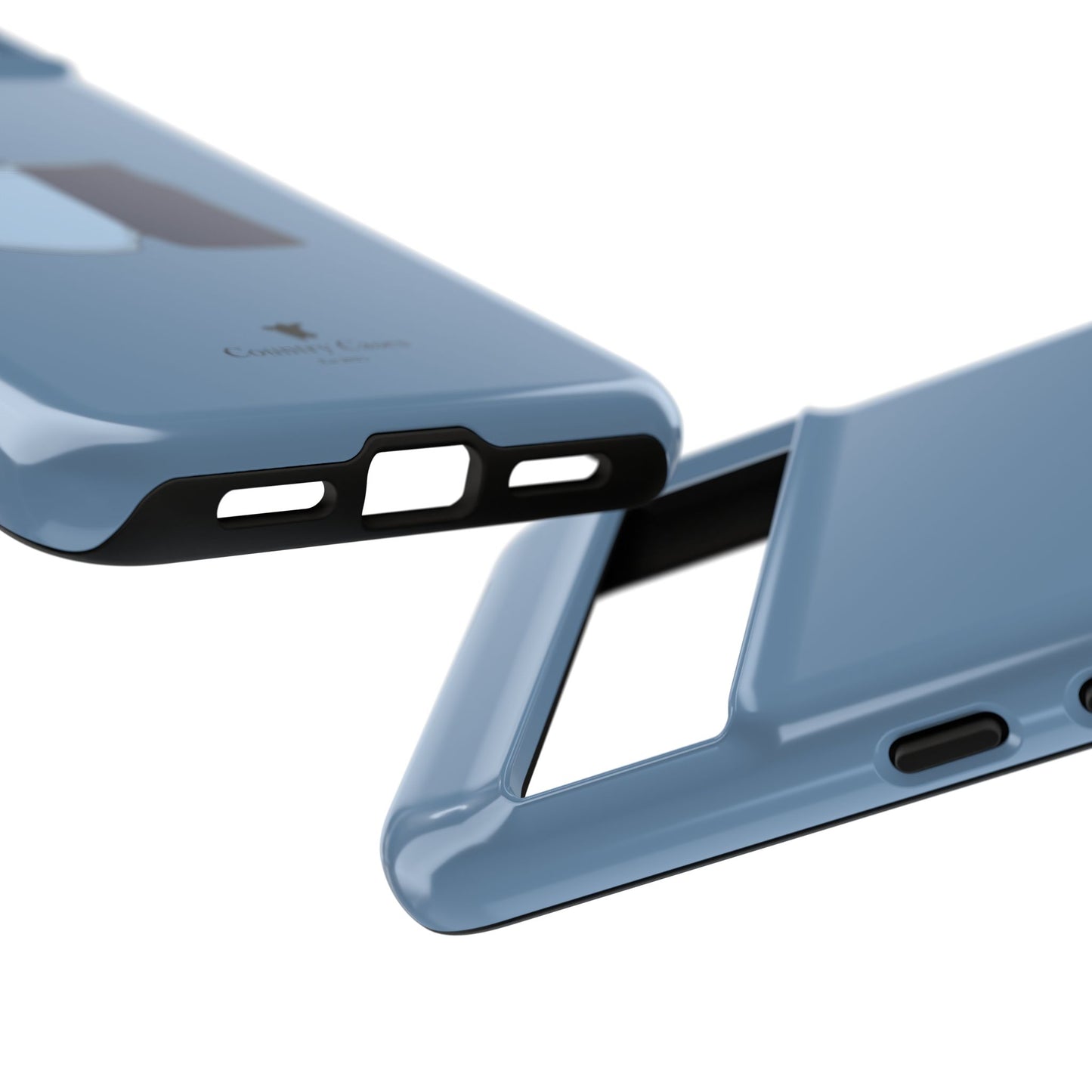 Android blue two toned short case