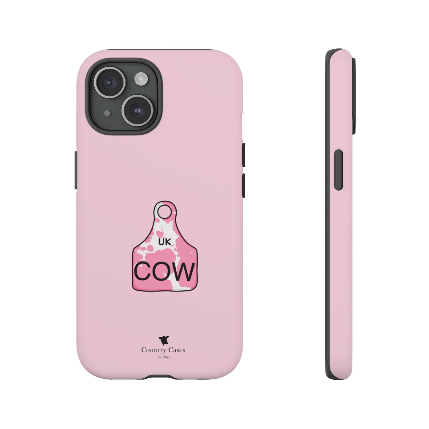 Pink ear tag case