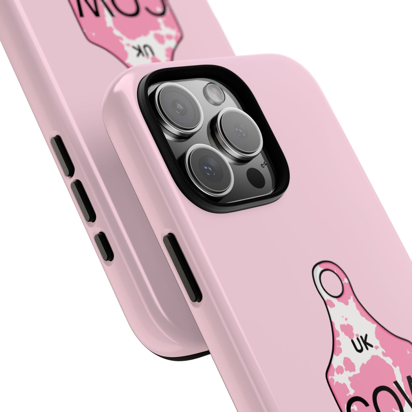Pink ear tag case