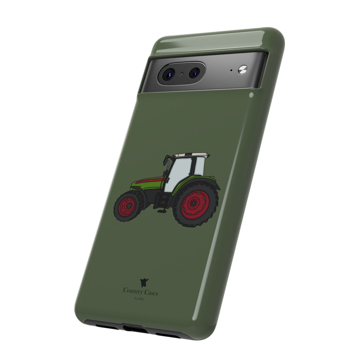 Android green tractor case