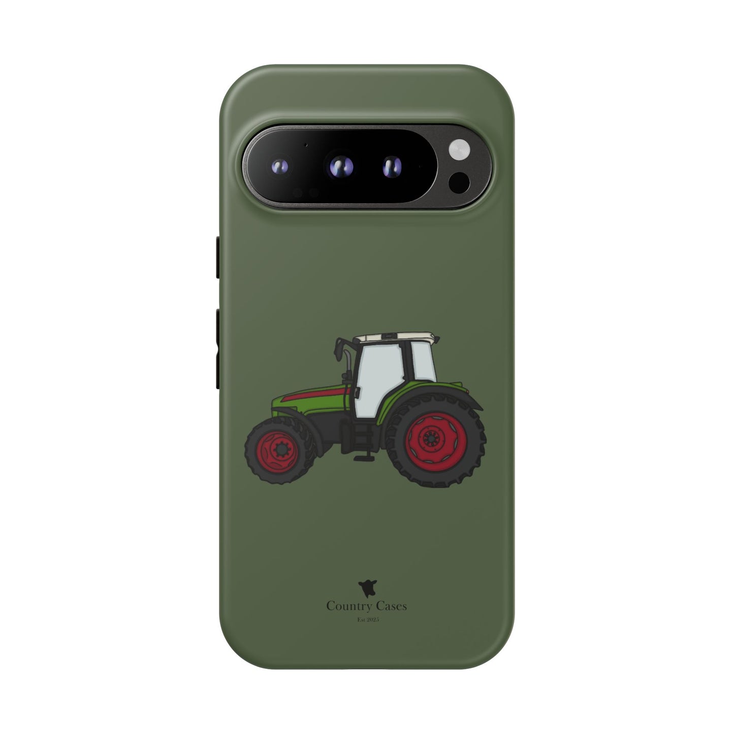 Android green tractor case