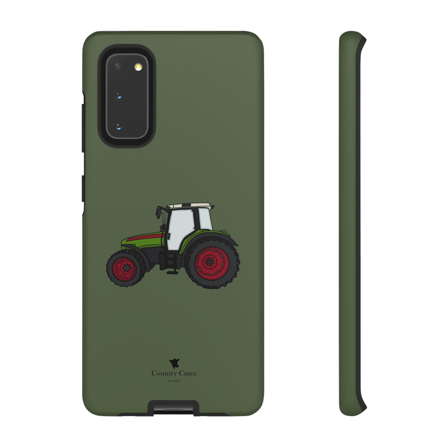 Android green tractor case