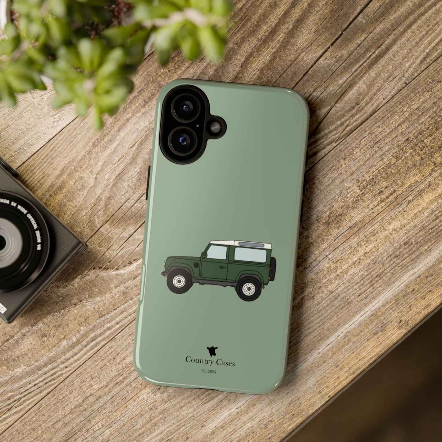 Green landy phone case