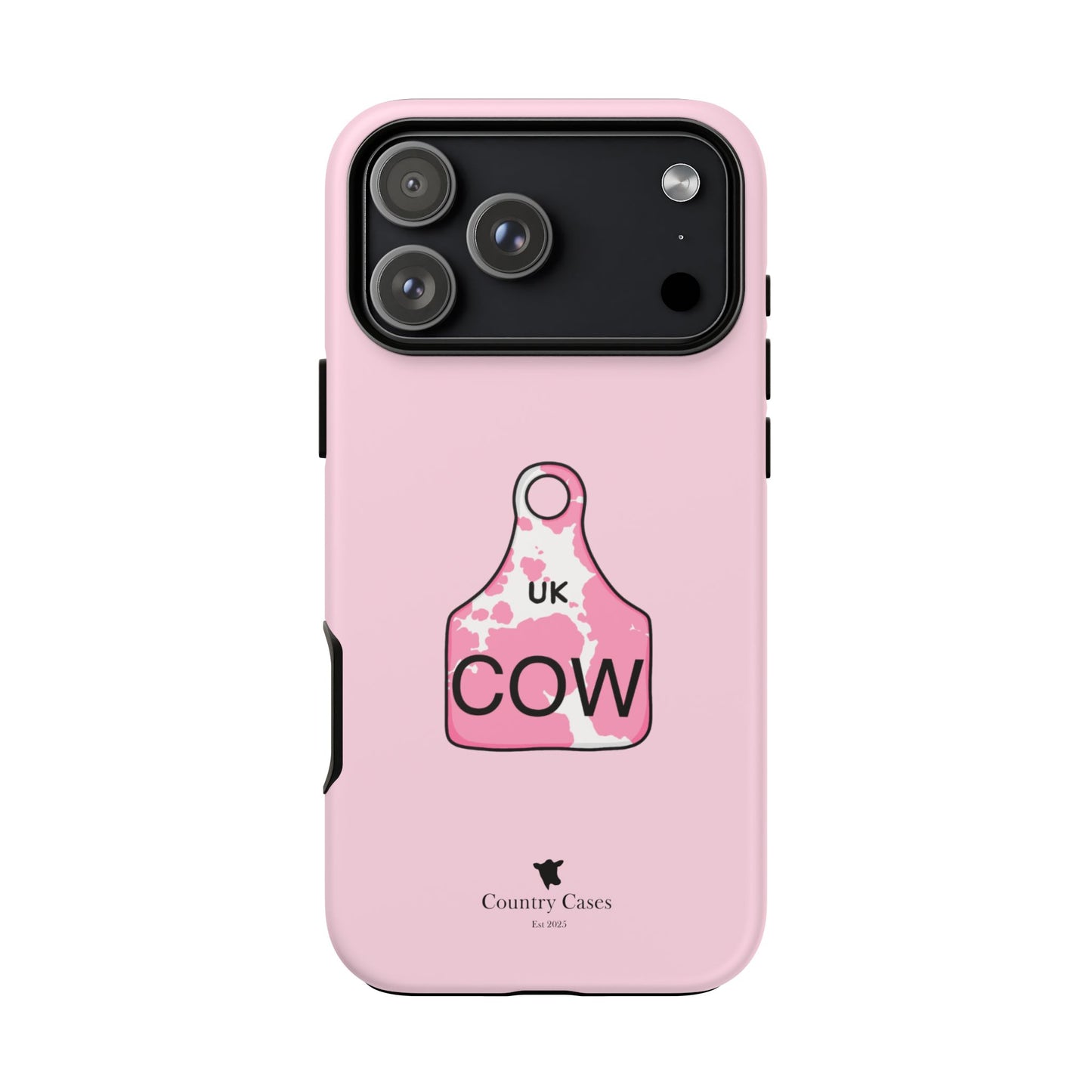Pink ear tag case