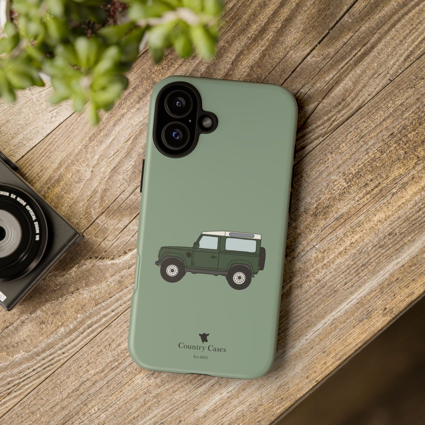 Green landy phone case