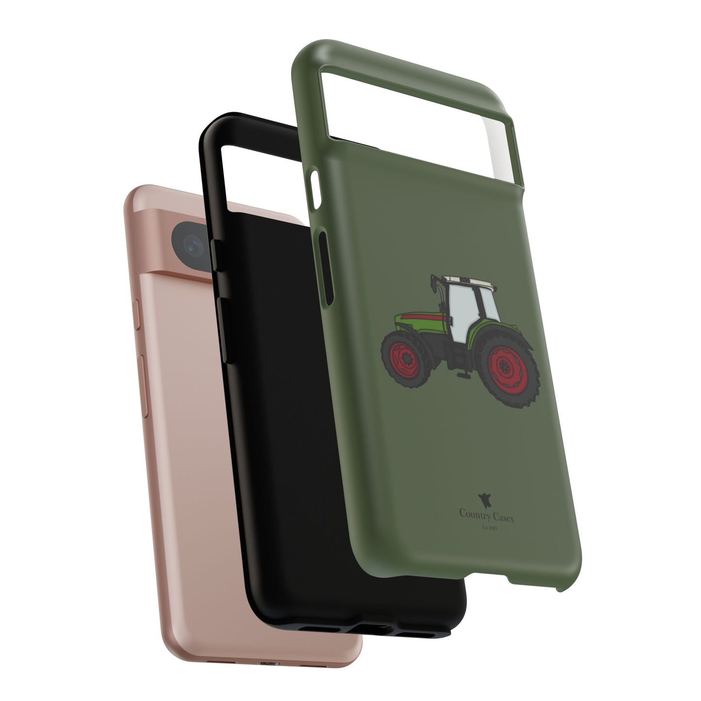 Android green tractor case