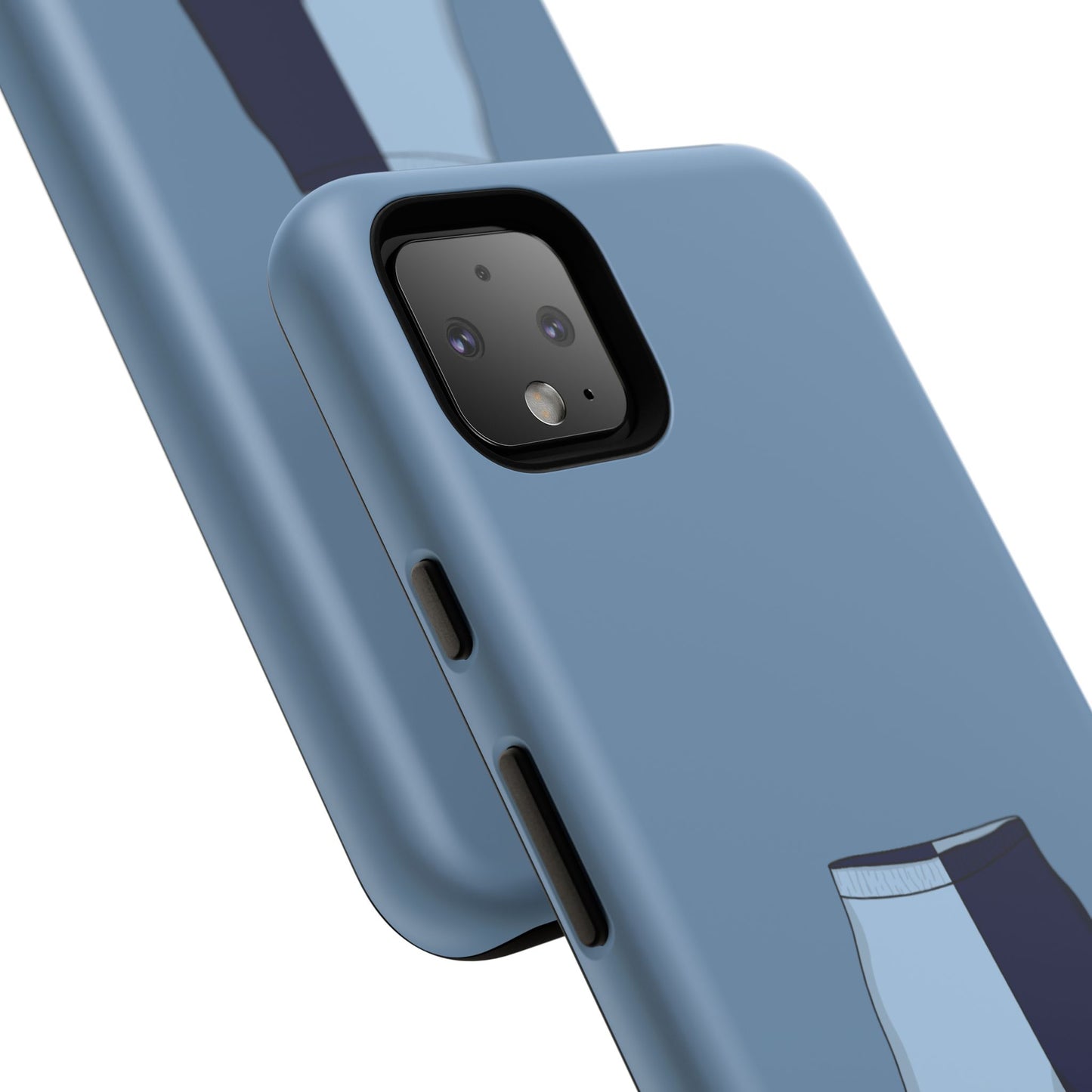 Android blue two toned short case