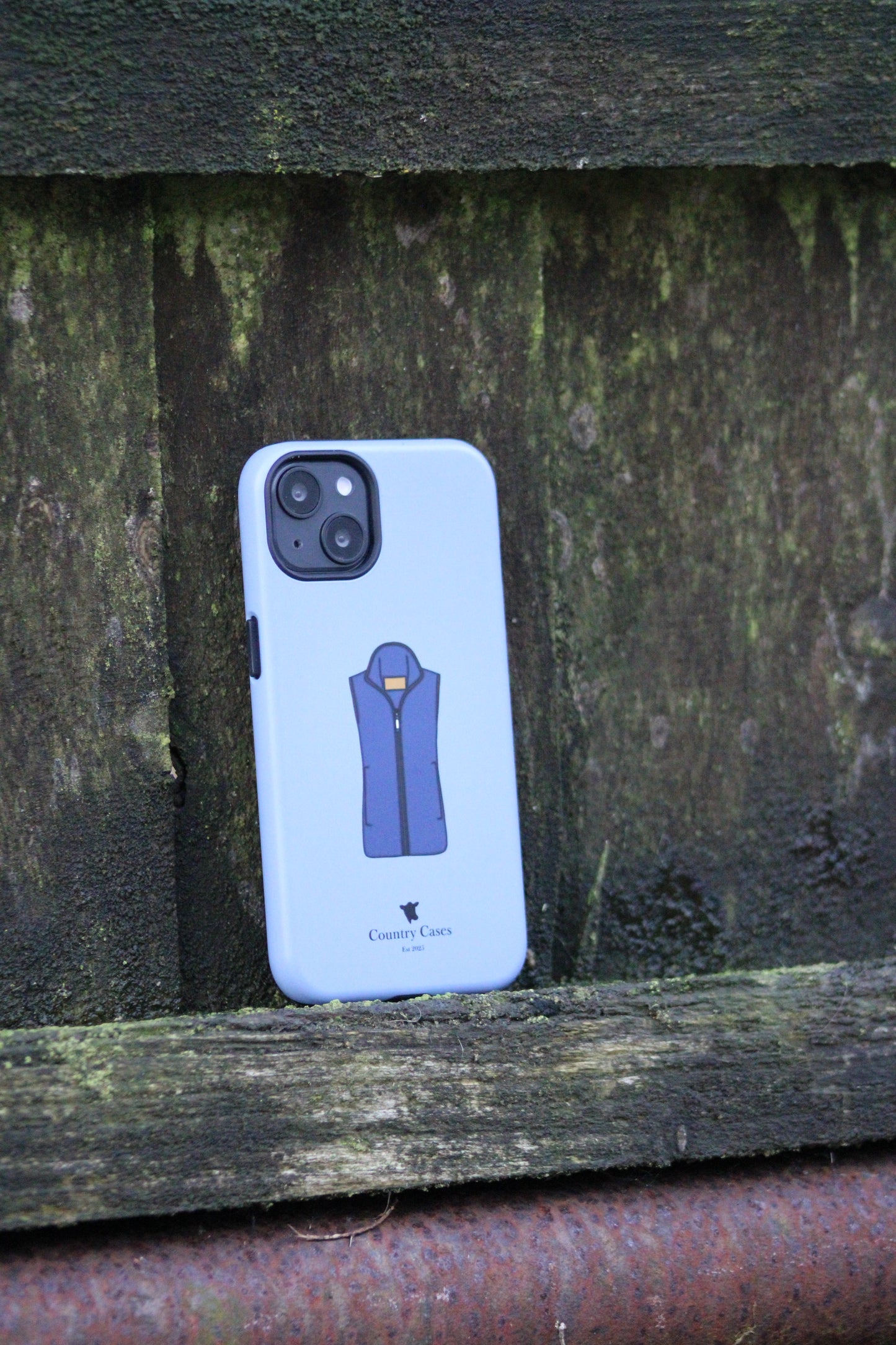 Android blue waistcoat case