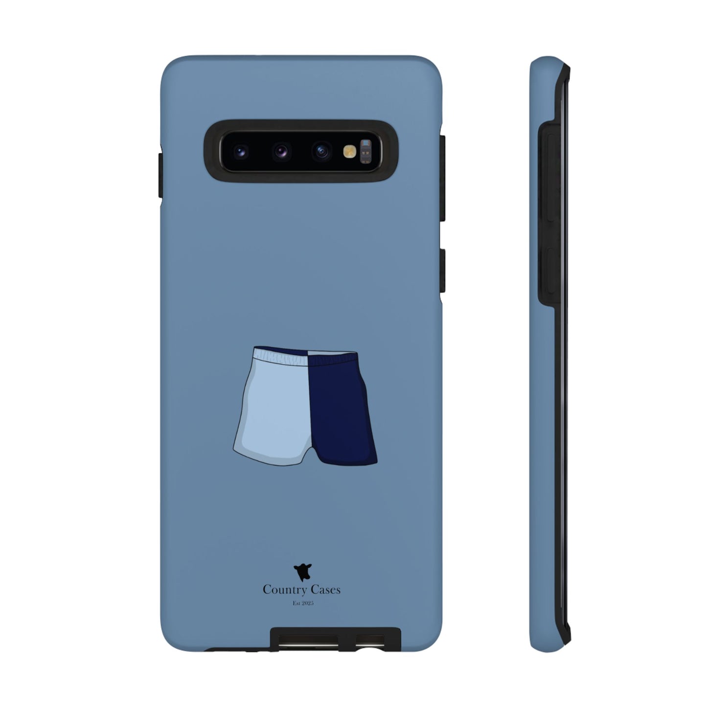 Android blue two toned short case