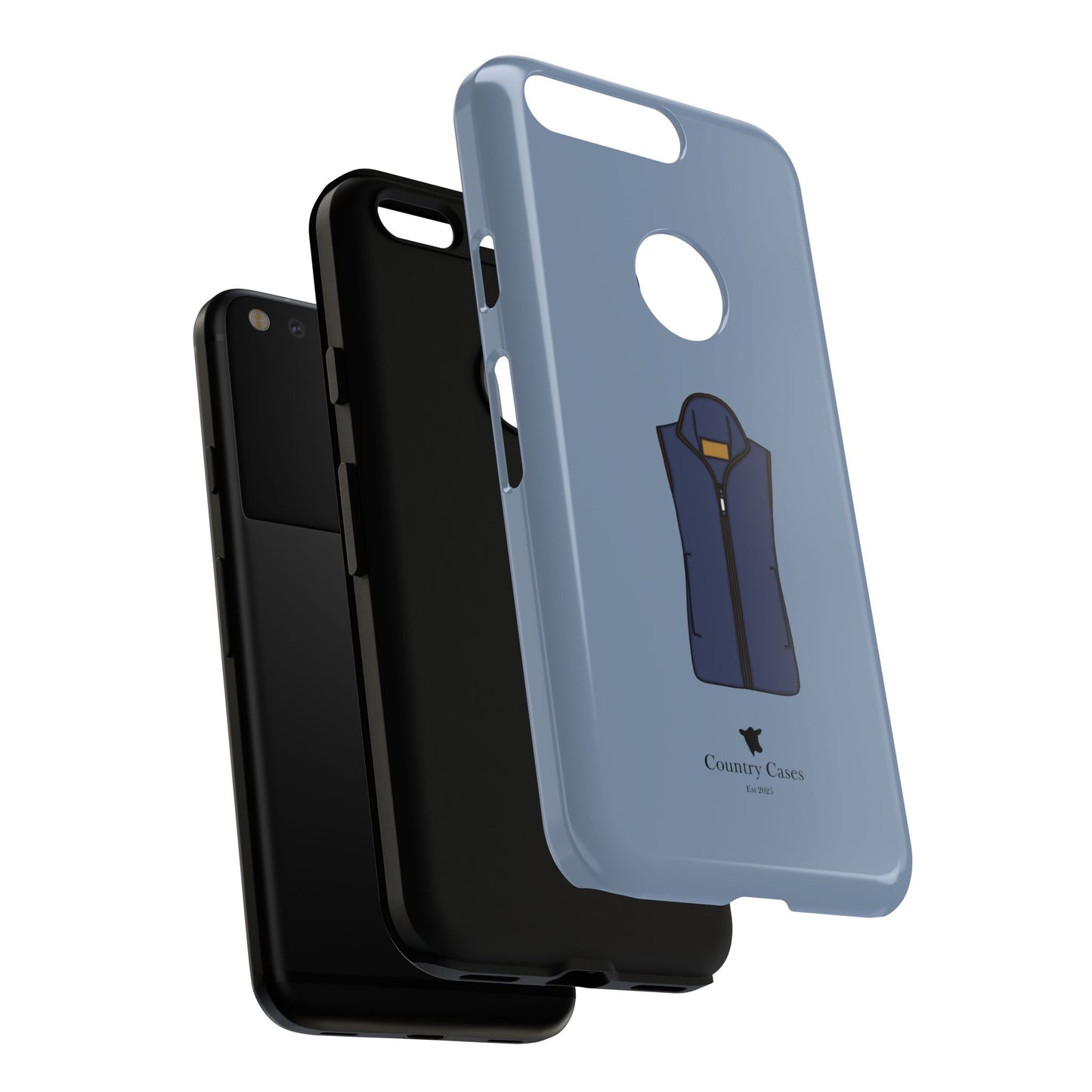 Android blue waistcoat case