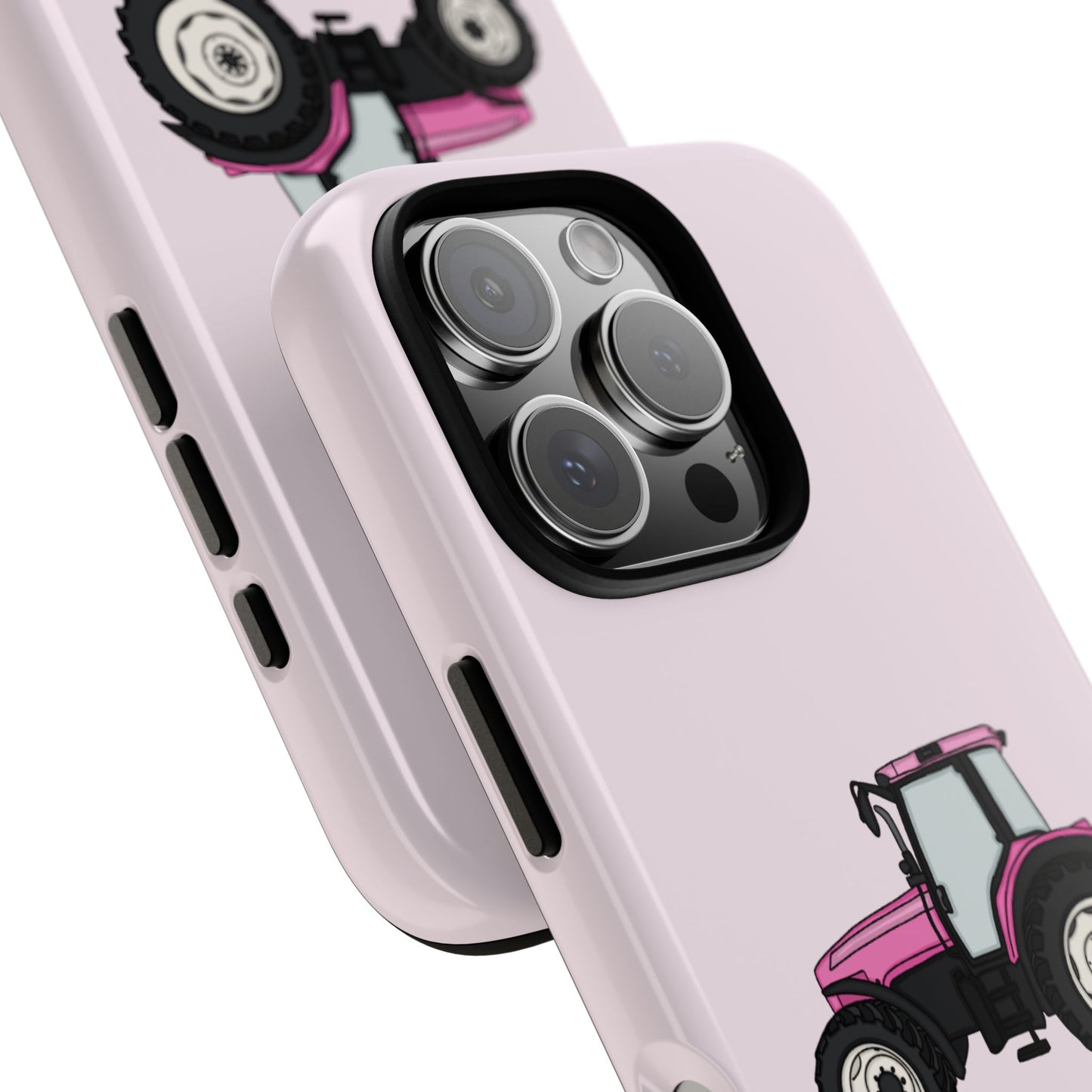 Pink tractor case